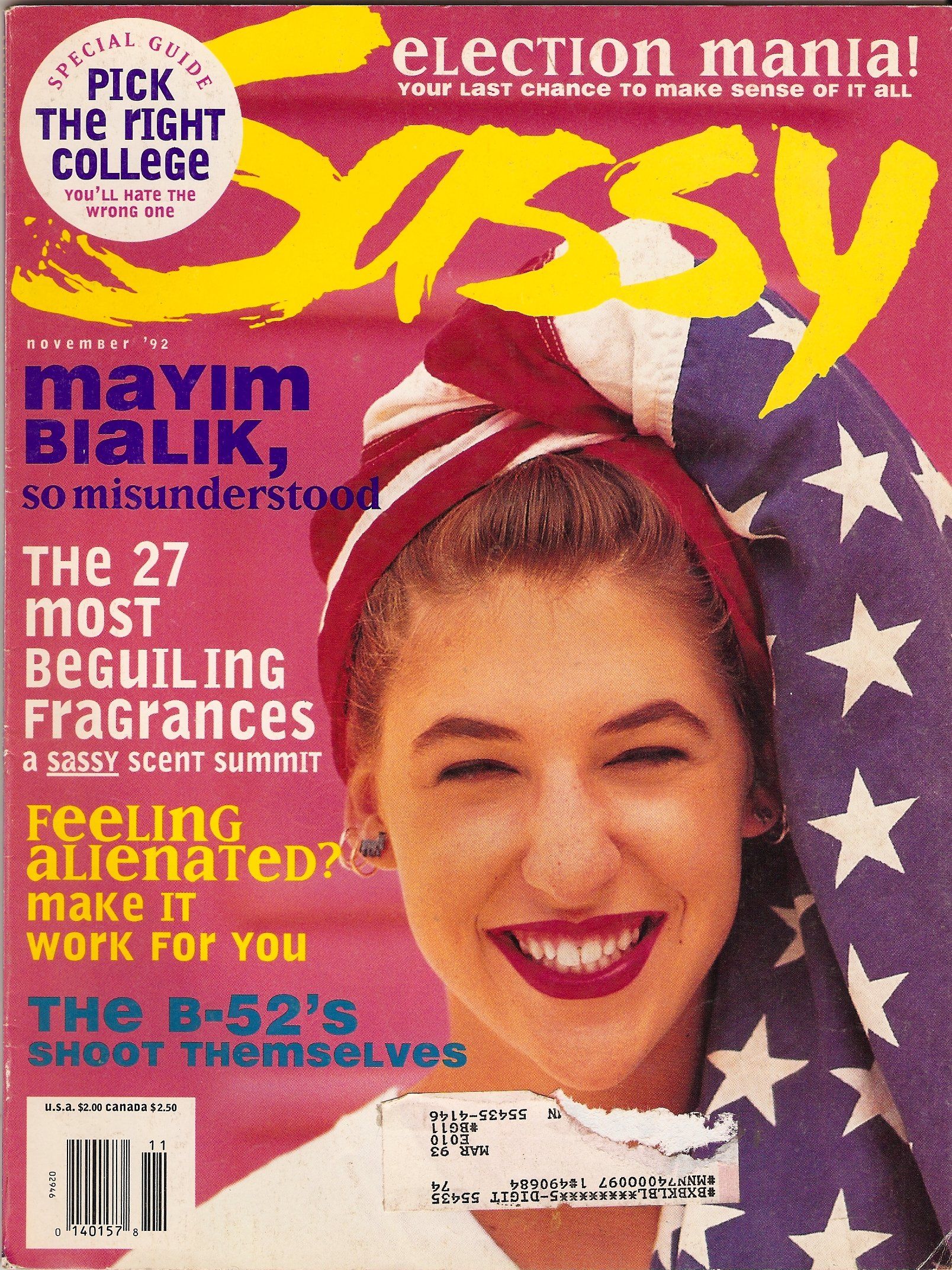 Sassy Magazine November 1992